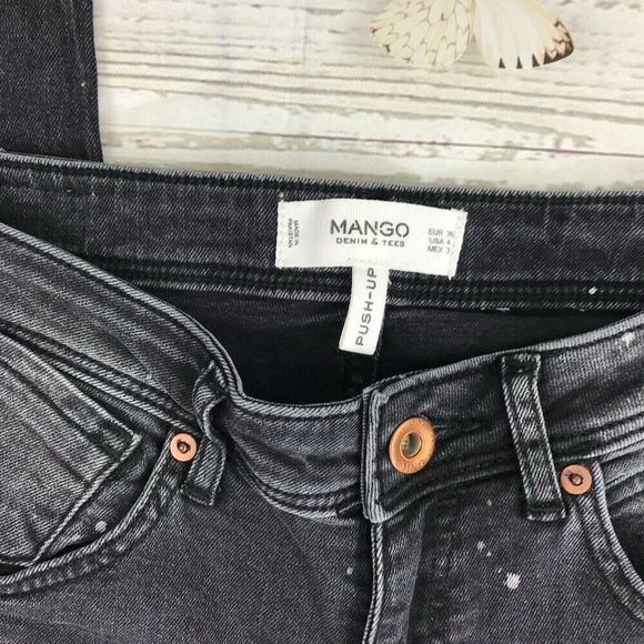 MANGO Denim + Tee Paint Splatter Skinny Jeans - Picture 3 of 8